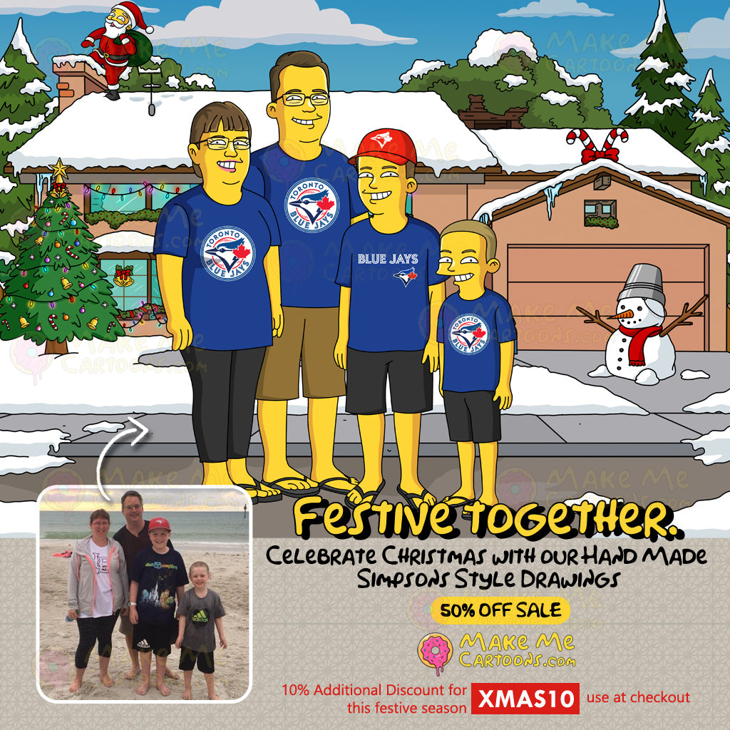 Chirstmas Sales for Simpssons Style Drawings