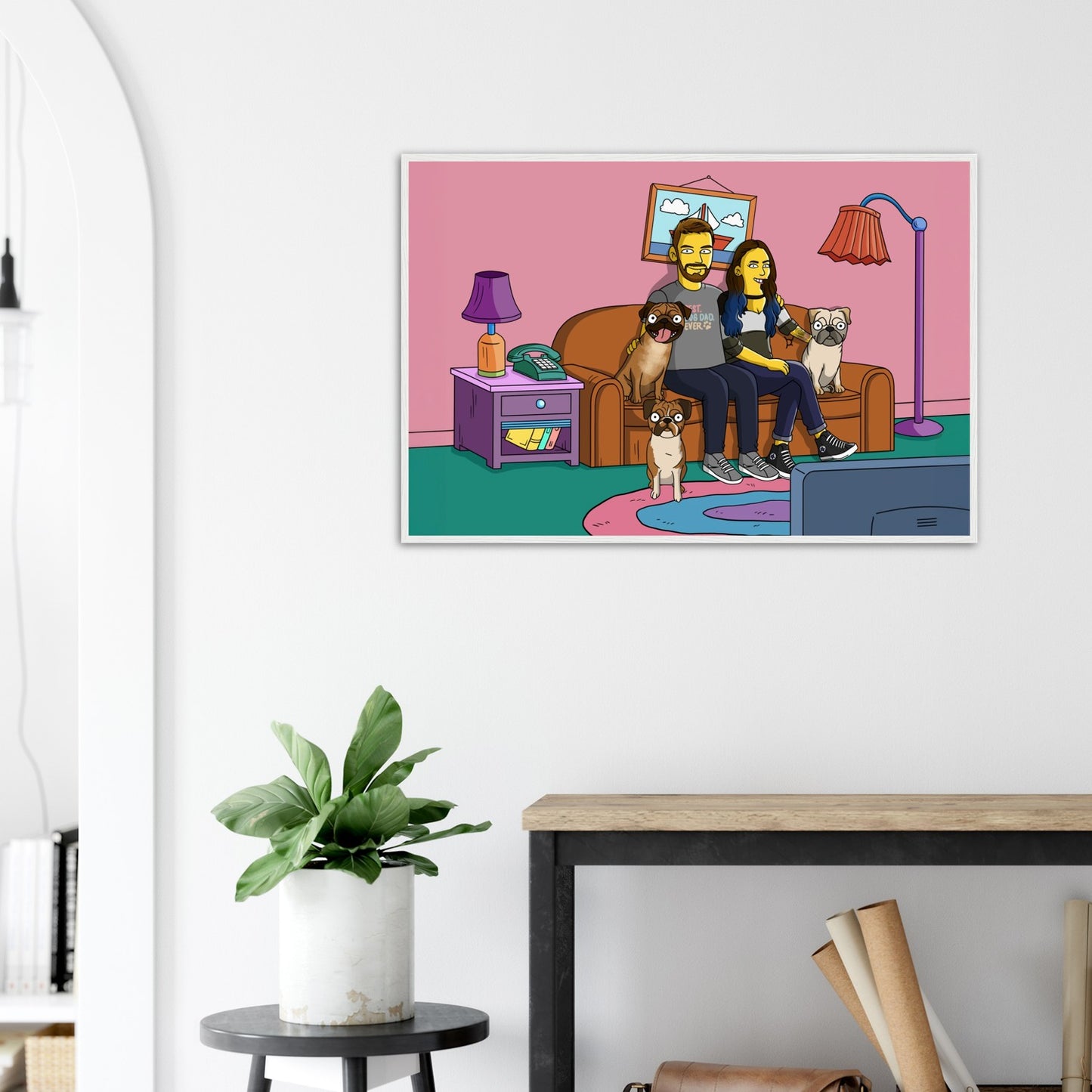 Matte Paper Wooden Framed Poster