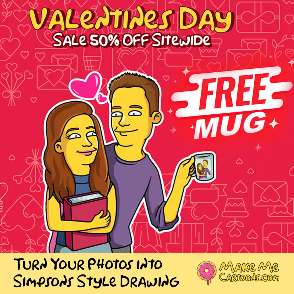 White Ceramic Mug - Make Me Cartoons