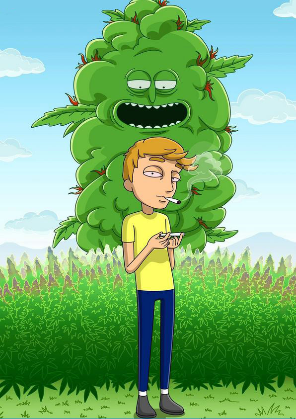 Rick and Morty Style Custom Portrait