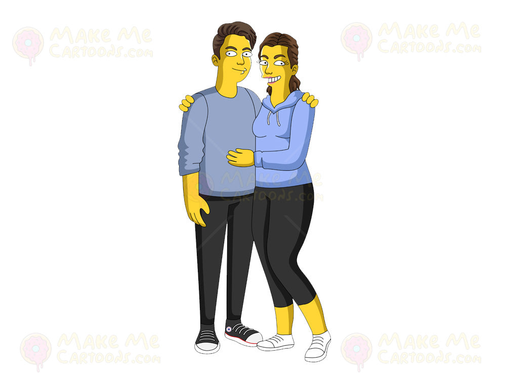 Make Me Yellow - More than 12 (Custom Yellow Family Portrait) - Make Me Cartoons