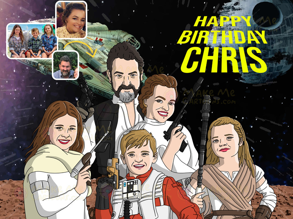 Star Wars Themed Drawing - More than 6 People