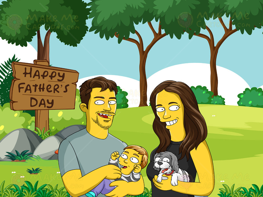 Make Me Yellow - More than 12 (Custom Yellow Family Portrait) - Make Me Cartoons