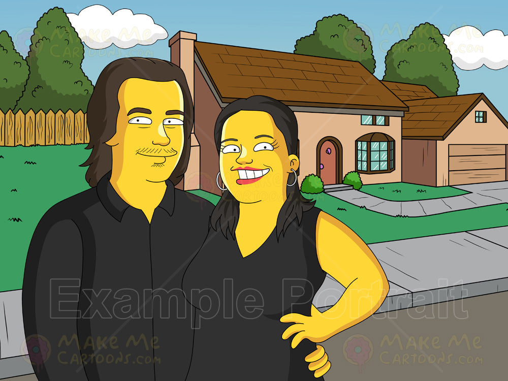 Make Me Yellow - More than 12 (Custom Yellow Family Portrait) - Make Me Cartoons