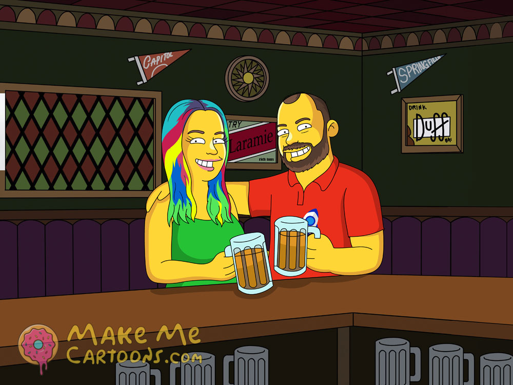 Make Me Yellow - More than 12 (Custom Yellow Family Portrait) - Make Me Cartoons