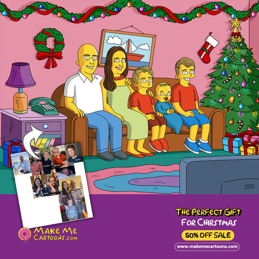 Christmas Sales for Simpsons Style Drawing