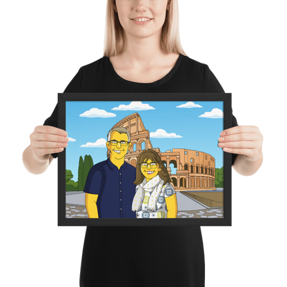 Matte Paper Wooden Framed Poster