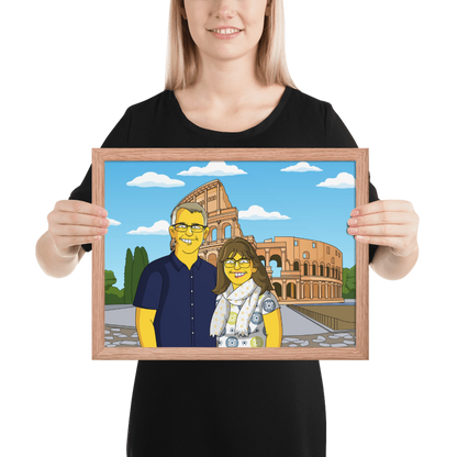 Matte Paper Wooden Framed Poster