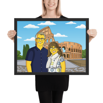 Matte Paper Wooden Framed Poster