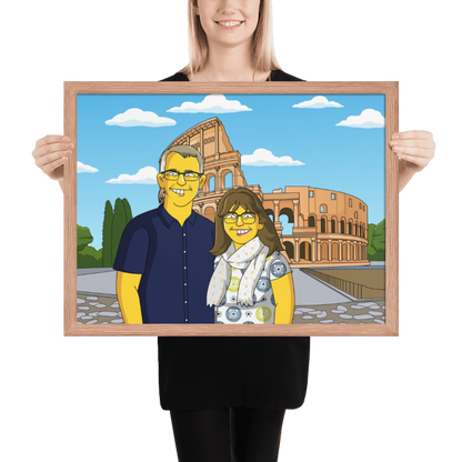 Matte Paper Wooden Framed Poster
