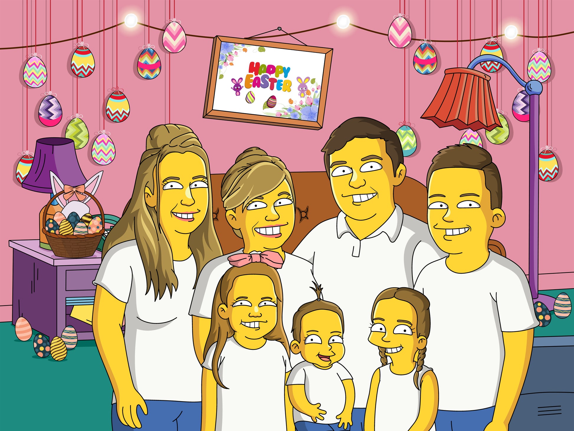 Make Me Yellow - Hand Drawn Digital Portrait - Make Me Cartoons