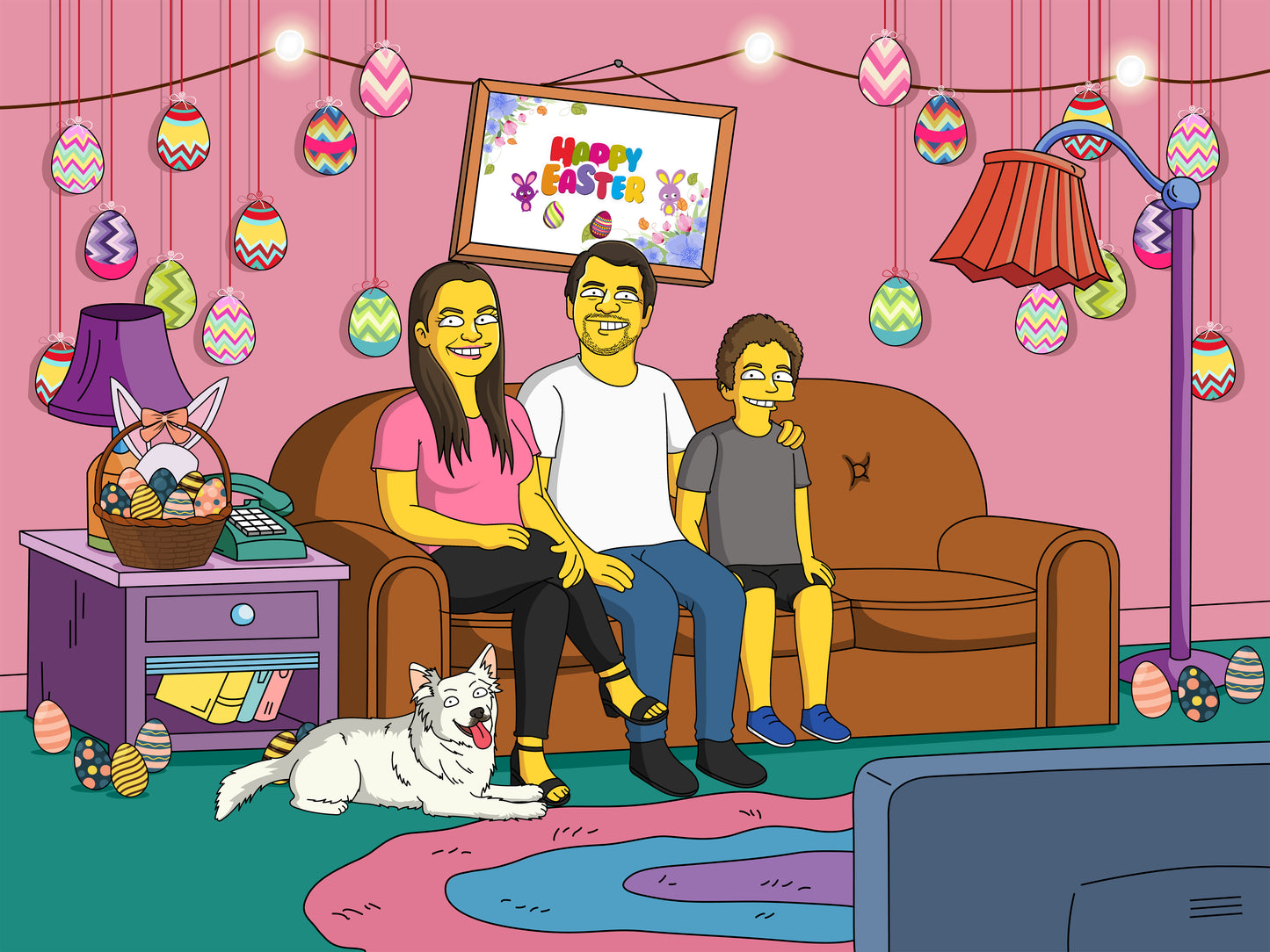 Make Me Yellow - Hand Drawn Digital Portrait - Make Me Cartoons