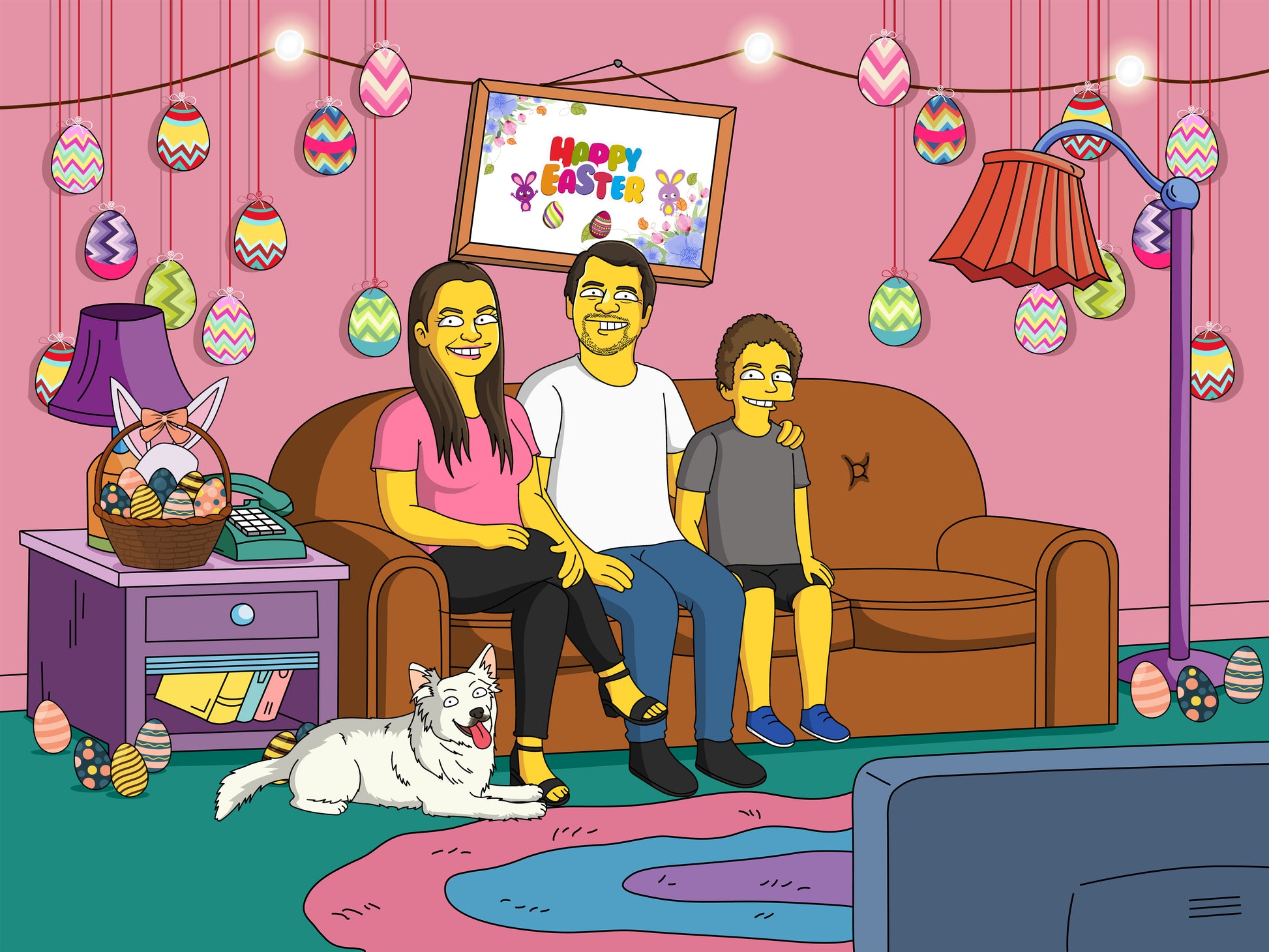 Make Me Yellow - Hand Drawn Digital Portrait - Make Me Cartoons