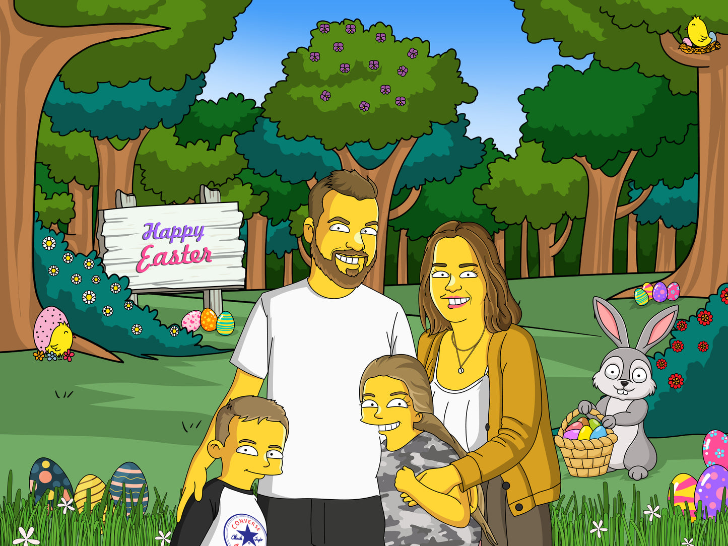 Make Me Yellow - Hand Drawn Digital Portrait - Make Me Cartoons