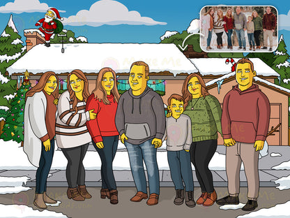 Make Me Yellow - More than 6 (Yellow Family Portrait) - Make Me Cartoons