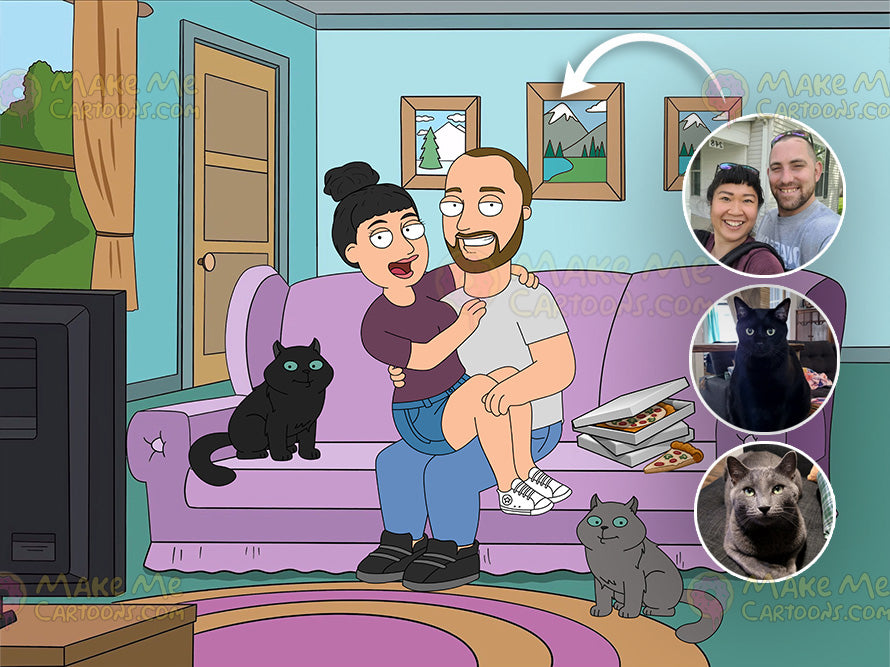 Family Guy Custom Art - Make Me Cartoons