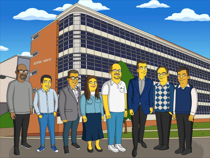 Make Me Yellow – 100% Hand-Drawn Corporate Portrait (No AI) - Make Me Cartoons