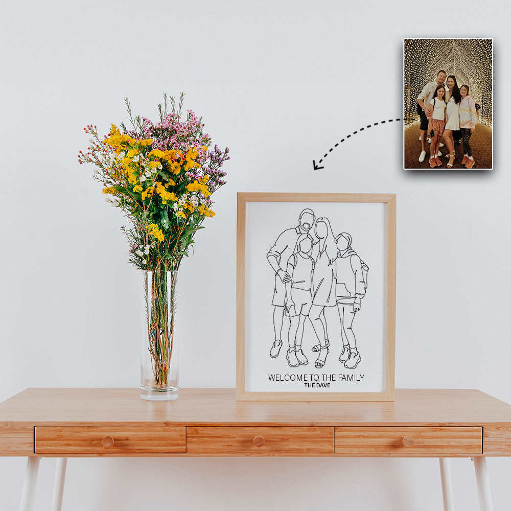 Custom One Line Art | One Line Digital Drawing