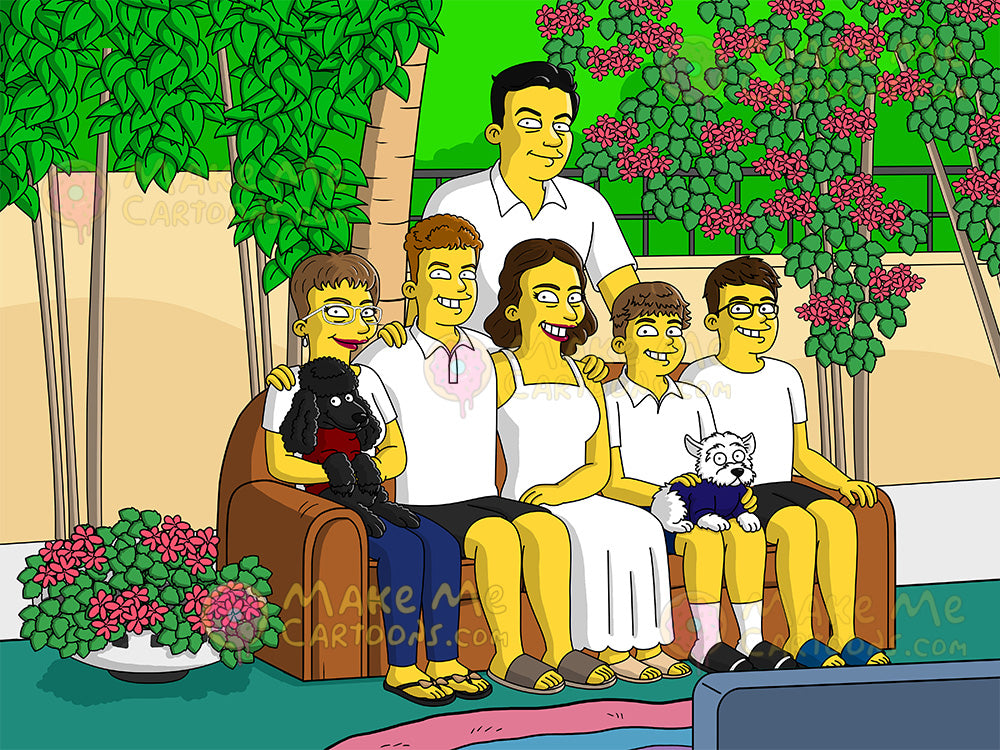Mother's Day Simpsons Drawing Portrait