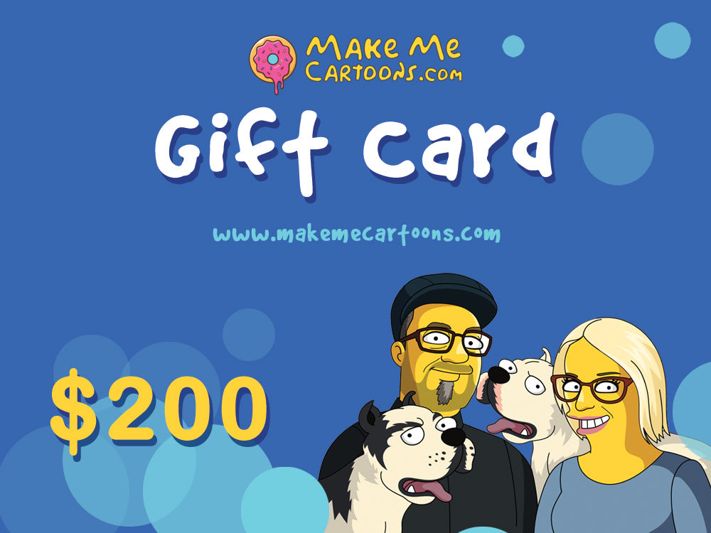 Make Me Cartoons - Gift Card - Make Me Cartoons