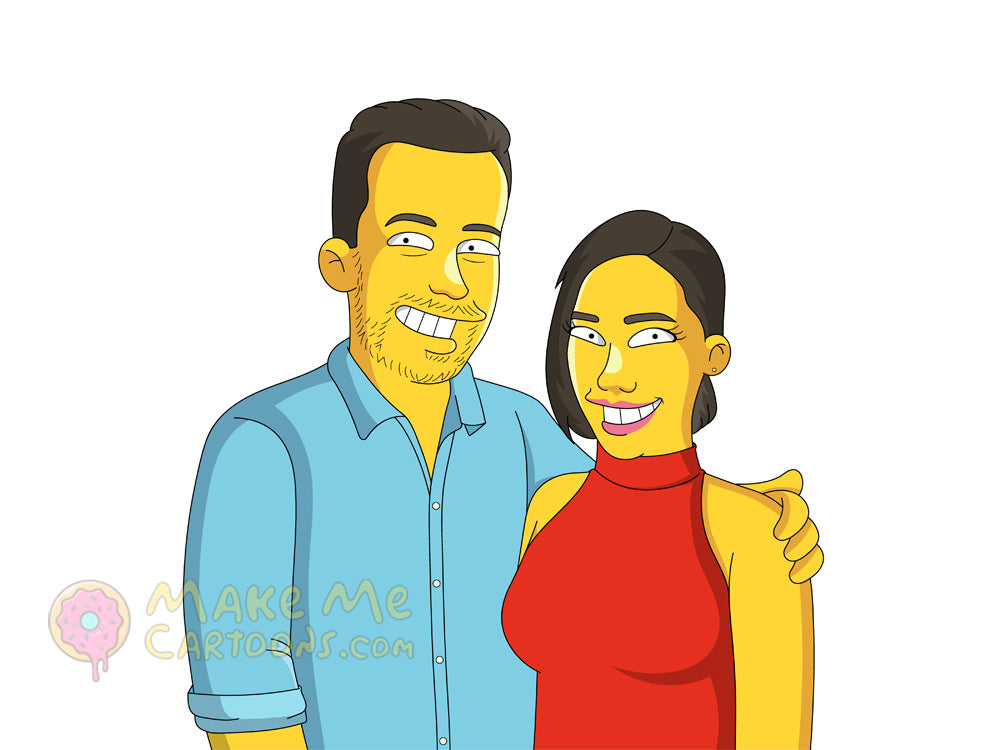 Make Me Yellow - More than 7 (Simpson Family Portrait) - Make Me Cartoons