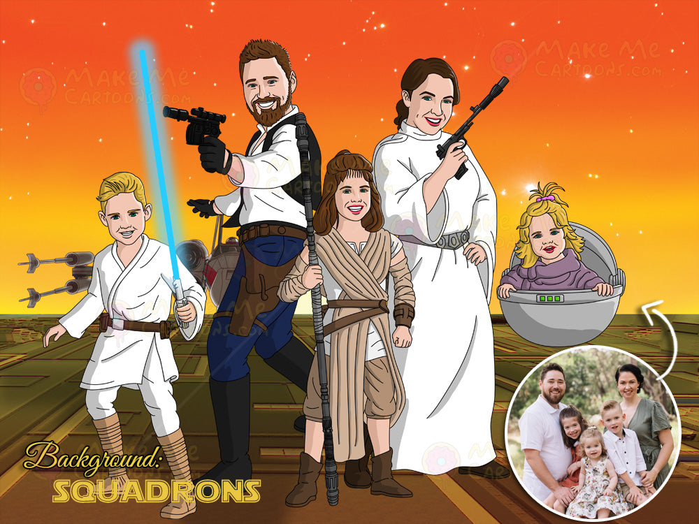 Star Wars Themed Drawing - Make Me Cartoons