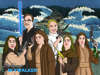 Star Wars Themed Drawing - More than 6 People