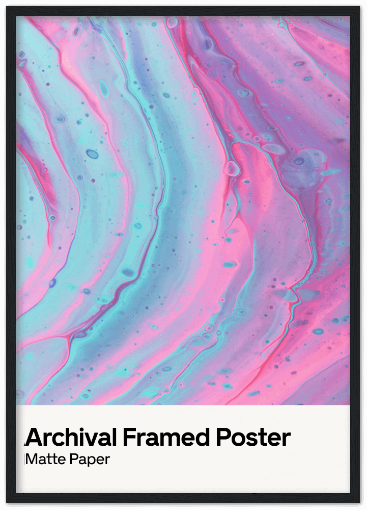 Matte Paper Wooden Framed Poster